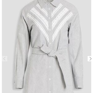 Maje cotton button down dress size 38